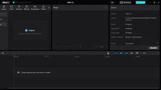 menu utama capcut versi pc
