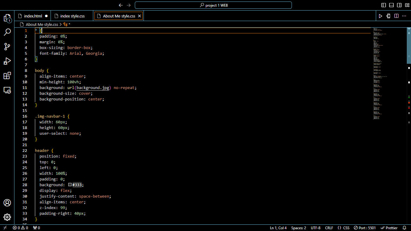 gambar vscode dalam menulis script